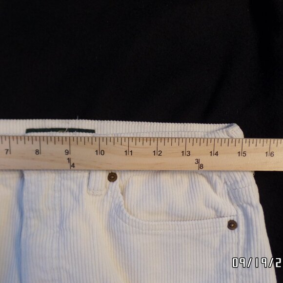 LRL Lauren Jeans Co Ralph Lauren Cream Corduroy Size 8 - Picture 4 of 15